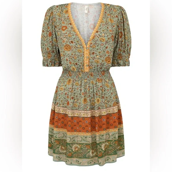 Spell Lady Untamed Playdress in Matcha - Picture 2 of 13